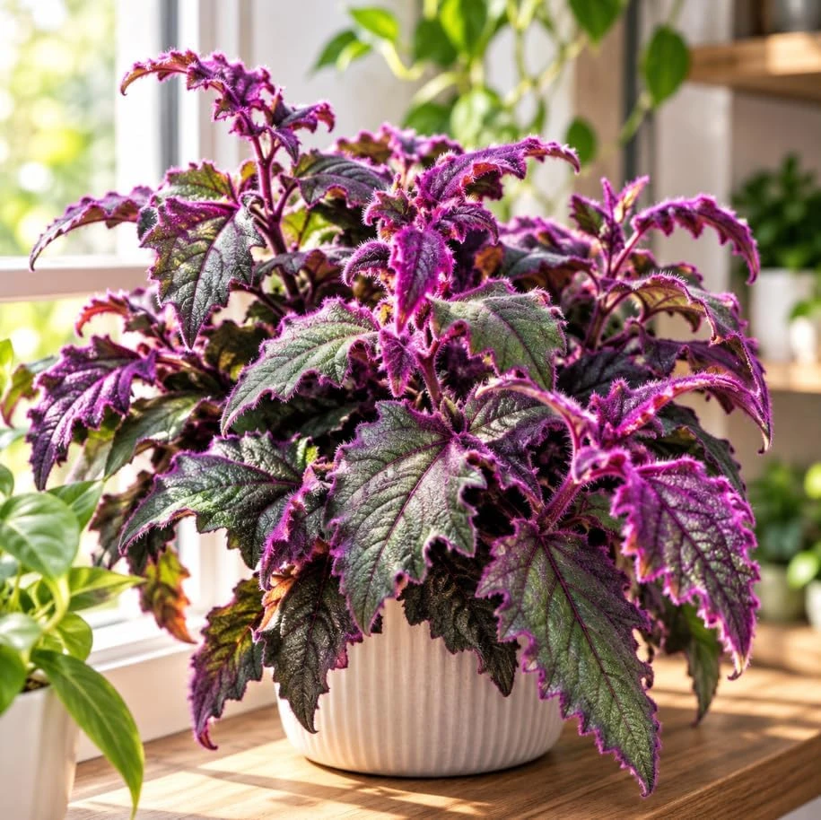 2 Purple Velvet Gynura Live Plants – 4-7 Inches Tall – Purple Passion Houseplant - Image 6