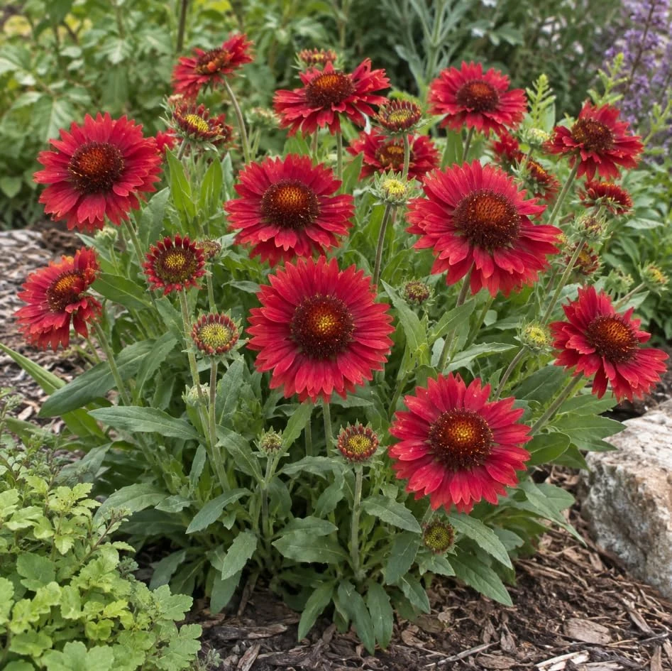 2 Red Blanket Flower Live Plant - Common Gaillardia Starter Plants for Outdoor Gardens - Image 5