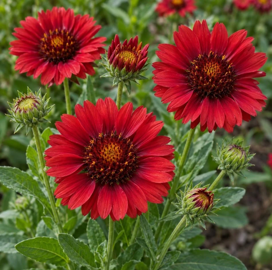 2 Red Blanket Flower Live Plant - Common Gaillardia Starter Plants for Outdoor Gardens - Image 6