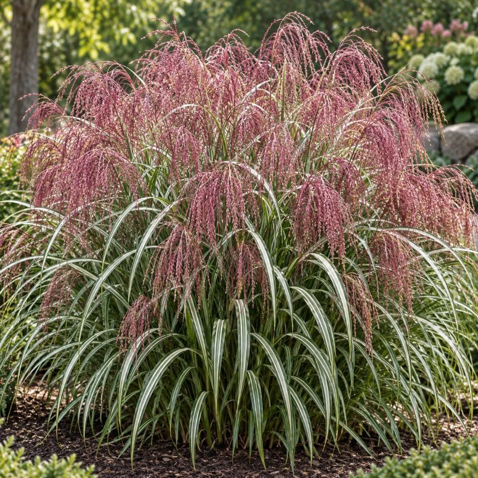 2 Sunrise Maiden Grass Live Plants - Miscanthus sinensis - 5-8 Inch Tall Outdoor Ornamental Grass - Image 3