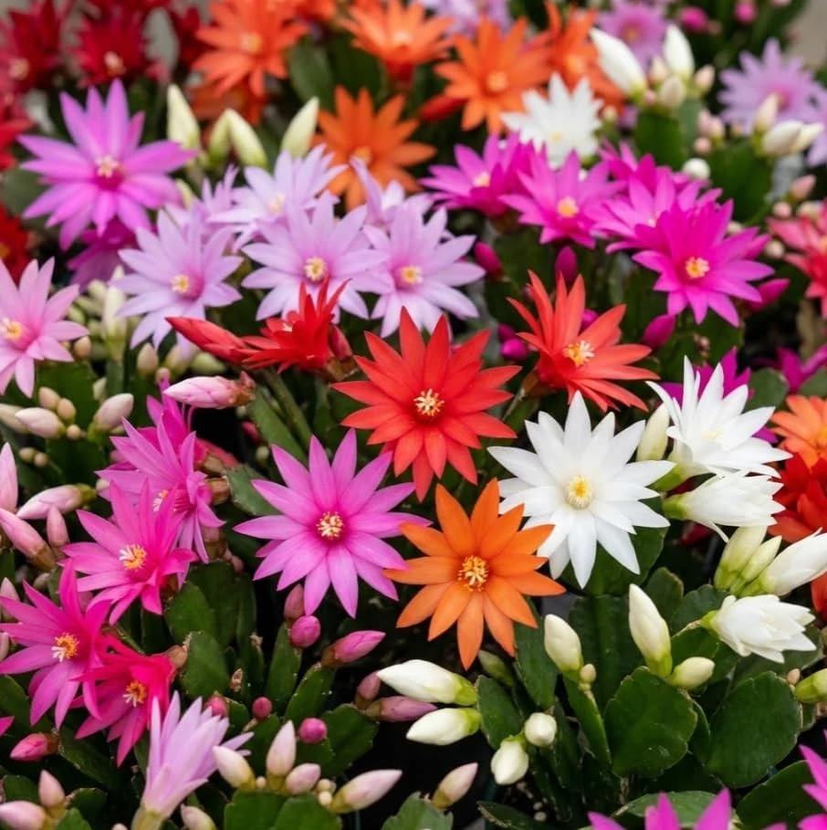3 Mixed Color Easter Cactus Live Plants โ 2 Inch Pot Succulent Houseplant - Image 3