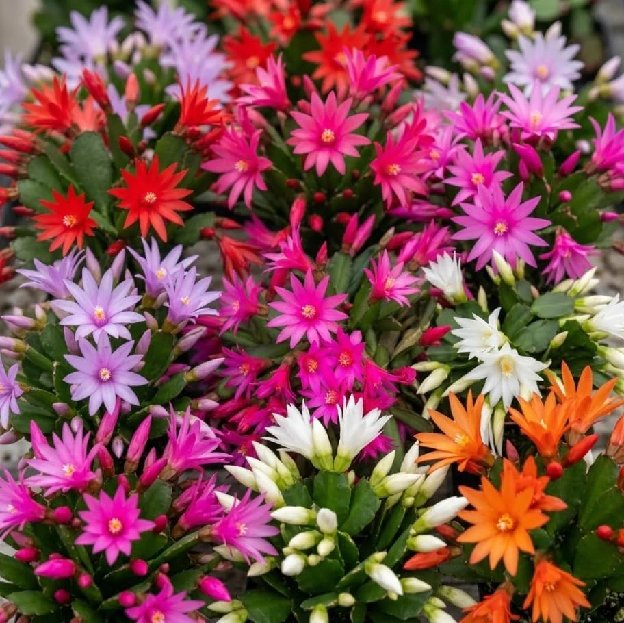 3 Mixed Color Easter Cactus Live Plants โ 2 Inch Pot Succulent Houseplant - Image 6
