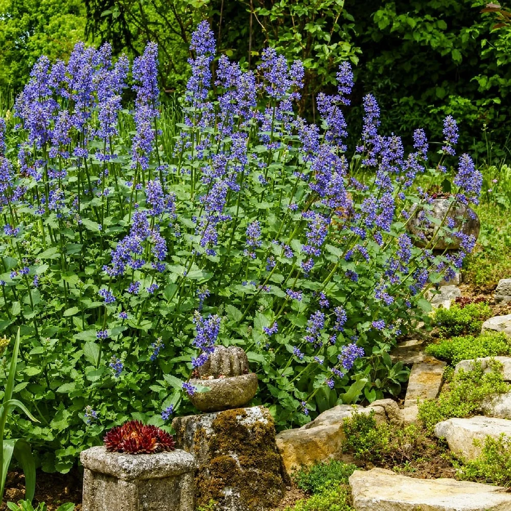 4 Catnip Live Plants - Perennial Herb for Home Garden, 4-8 Inch Tall - Image 4