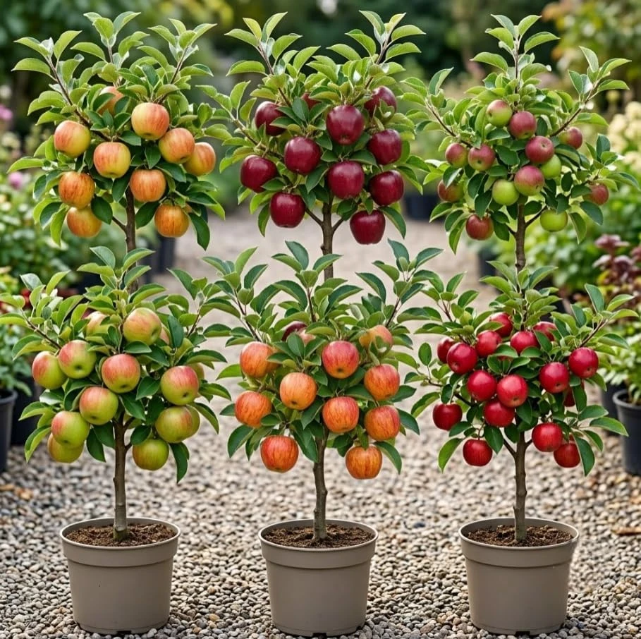 Apple Tree Live Plant - Random Variety, 12-24 Inch Starter Sweet Apples Fruit Tree - Image 1