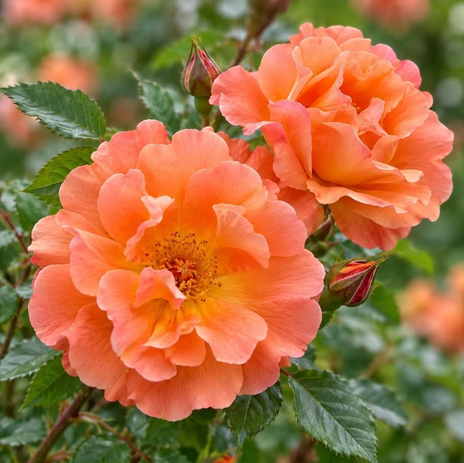 Apricot Orange Climbing Rose Live Plant, 4-8 Inches Tall, Outdoor Fragrant - Image 7