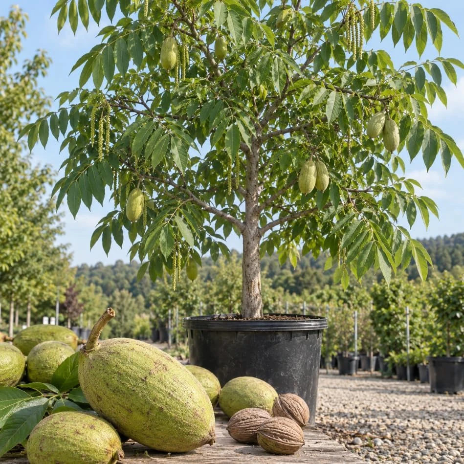 Black Walnut Tree Live Plant – Nut-Bearing, 12-20 Inches Tall, Outdoor - Image 1