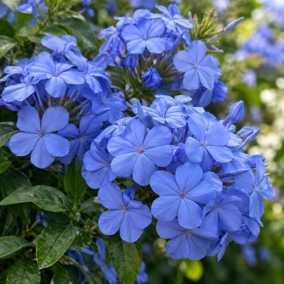 Blue Plumbago Live Plant - Cape Plumbago Shrub - 4 inch Pot - Outdoor Flowering Shrub - Image 7