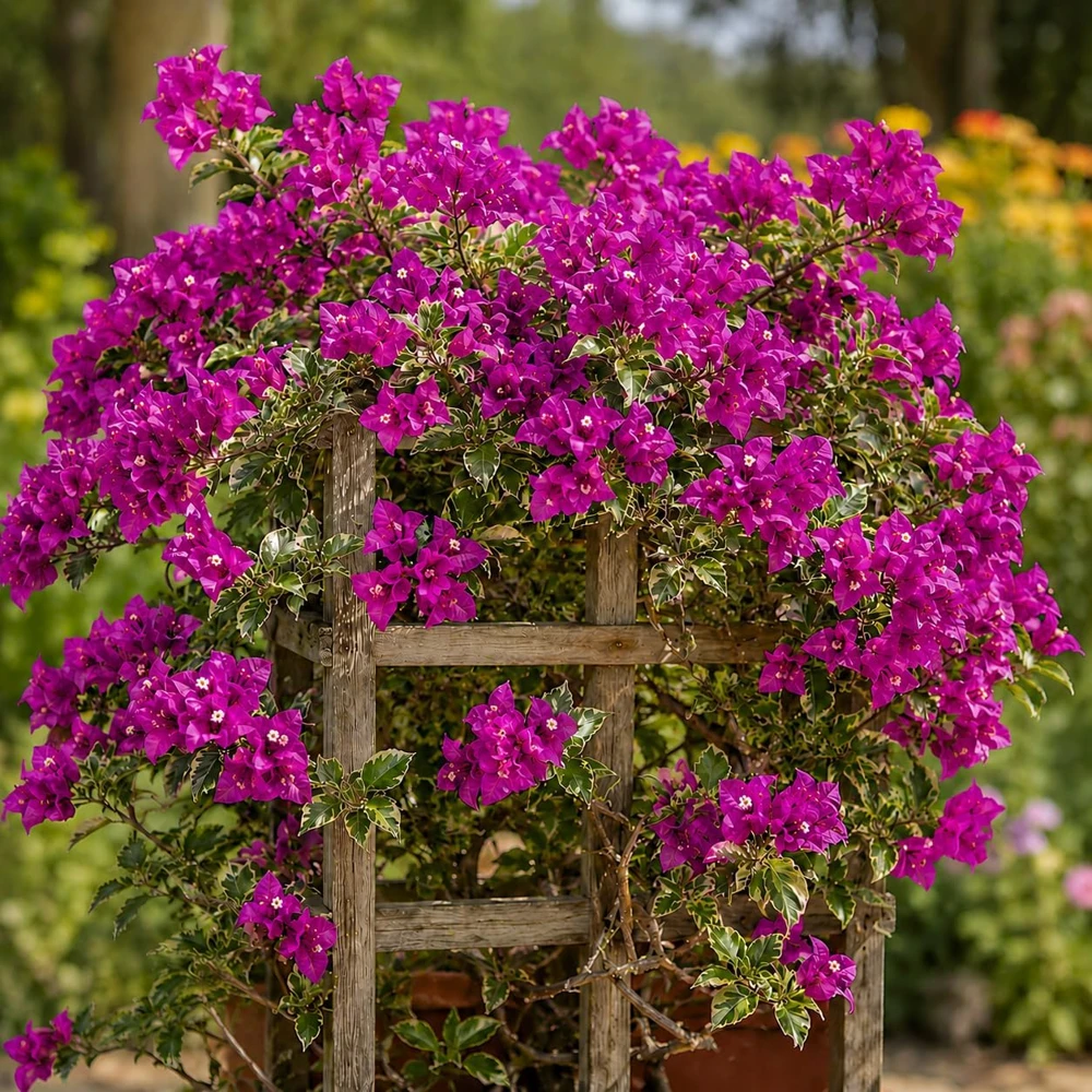 Blueberry Ice Bougainvillea Live Plants - Set of 2, 4-7 Inches Tall, Vine - Image 2