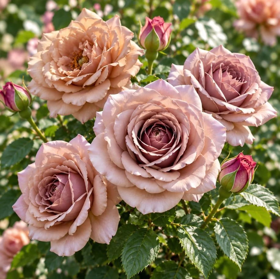 Brown Chocolate Rose Bush Live Plant, 4-7 Inches Tall, Fragrant Flowers, USDA Zones 6-10, Outdoor - Image 6