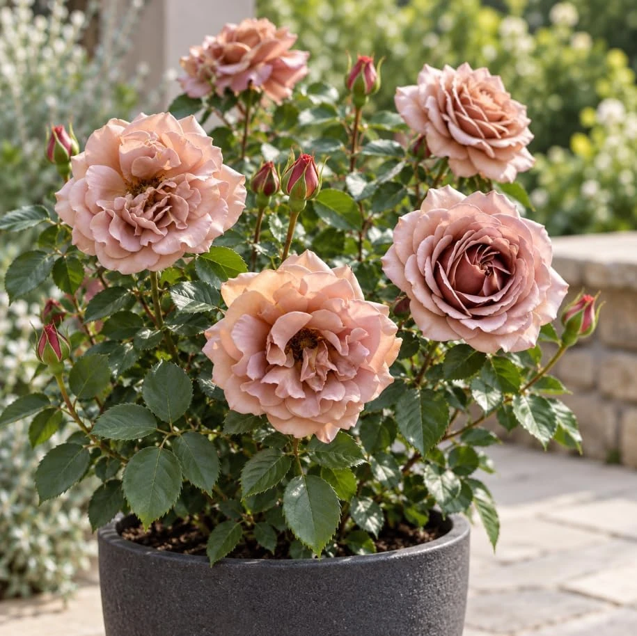 Brown Chocolate Rose Bush Live Plant, 4-7 Inches Tall, Fragrant Flowers, USDA Zones 6-10, Outdoor - Image 7