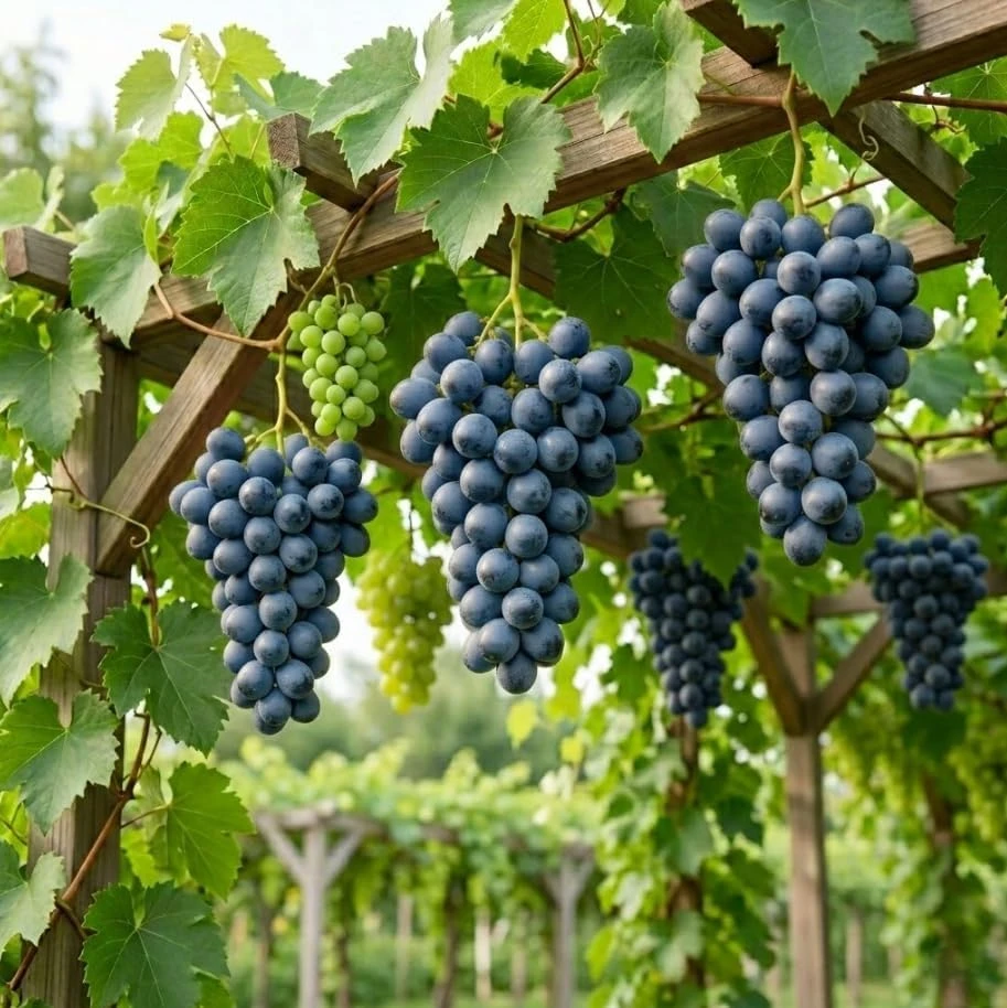 Buffalo Grape Vines Live Plants - Sweet Black Grape, 8-12 Inch Tall, Outdoor - Image 3