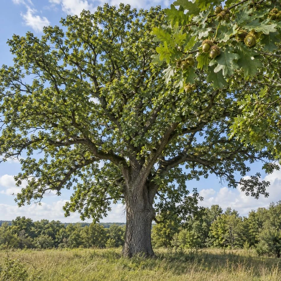 Bur Oak Tree Saplings - Live Plant, Hardy Landscape Tree, 1-2 Ft Tall, Outdoor Planting, Set of 2 - Image 2