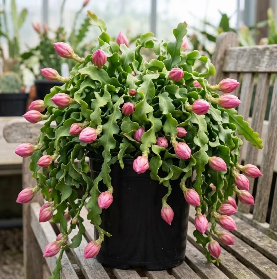 Curly Locks Epiphyllum Orchid Cactus Live Plant – Succulent Houseplant – 4 Inch Pot - Image 1