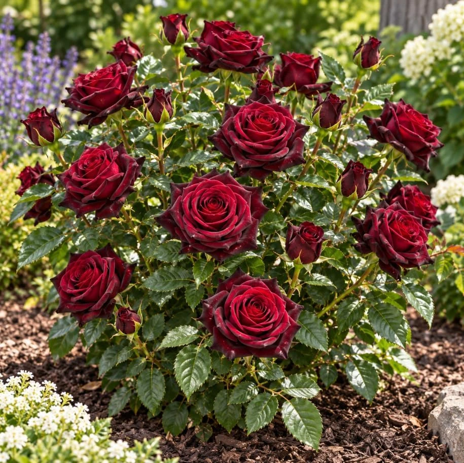 Dark Velvet Red Rose Live Plant, 4-7 Inches, Fragrant Bush for Outdoor Gardens - Image 6