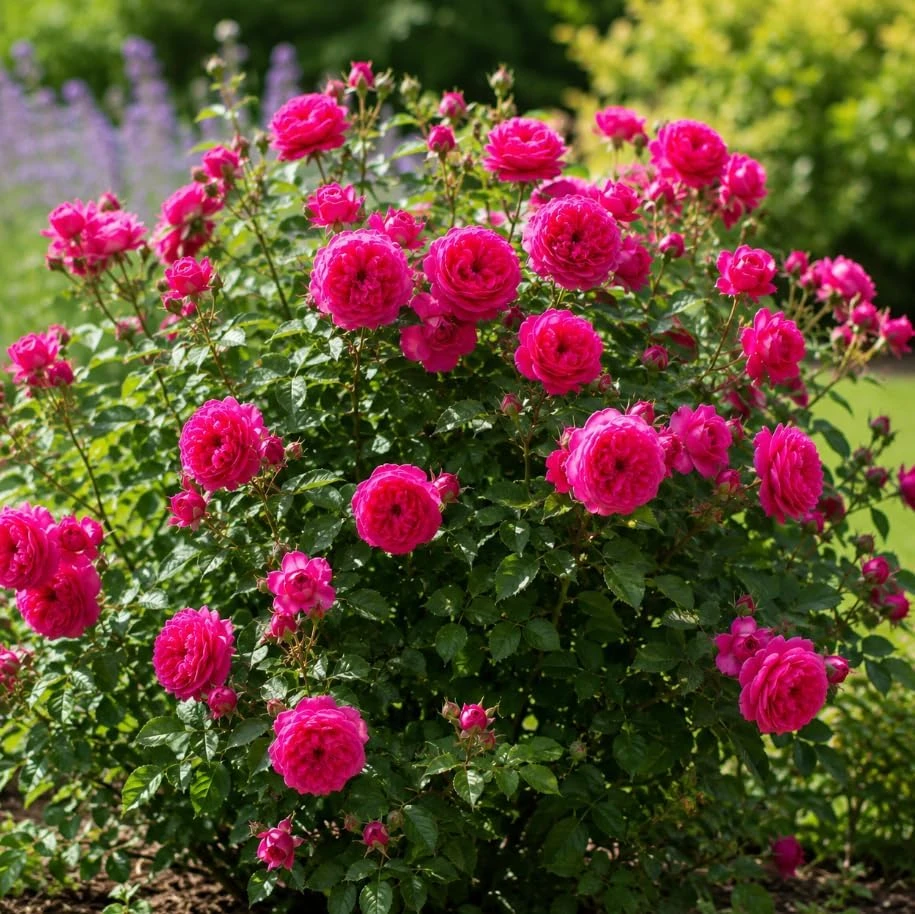 Deep Pink Climbing Rose Live Plant – Fragrant Tea Rose Bush, 4-6 Inches Tall, Outdoor - Image 4