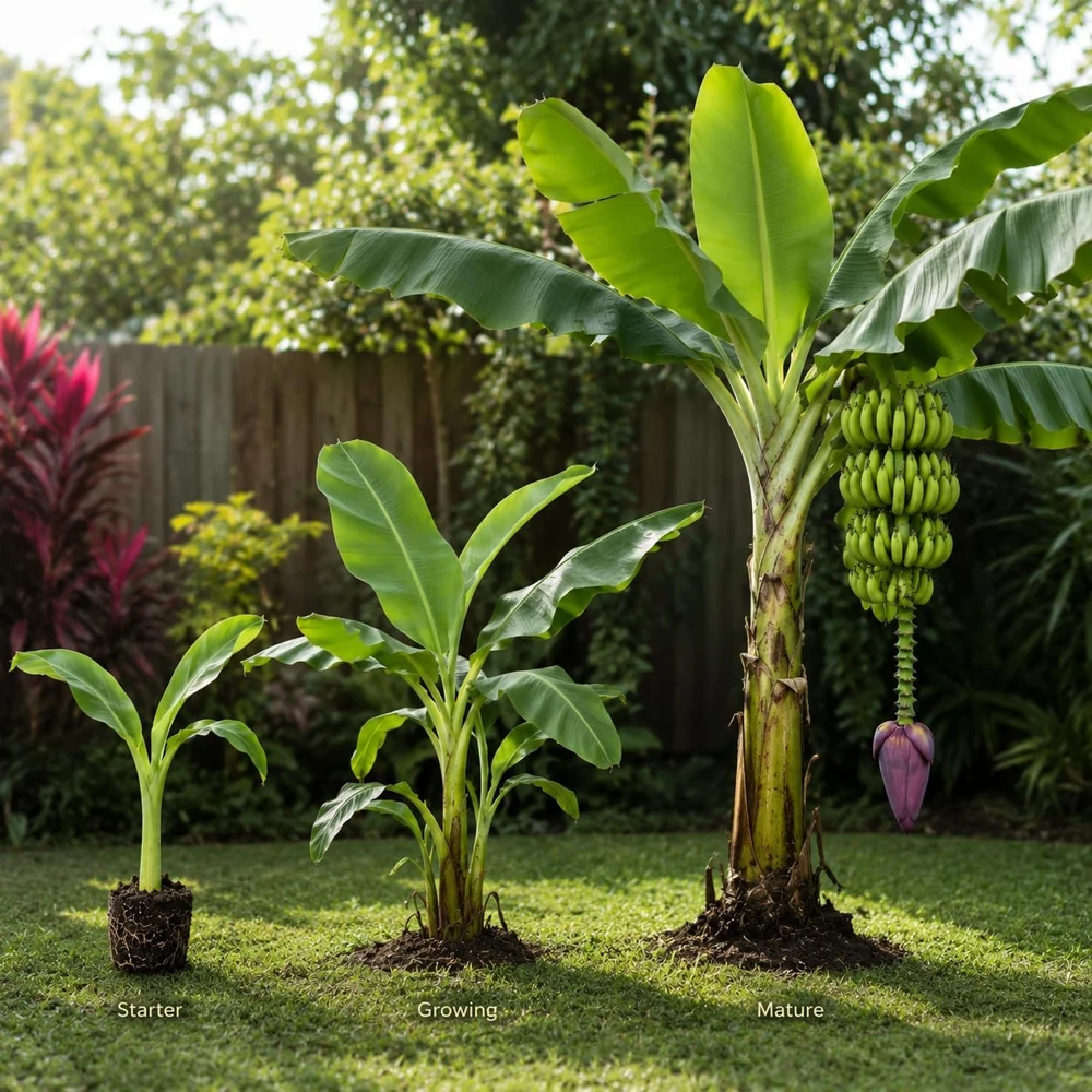 Dwarf Cavendish Banana Live Plant, 4-7 Inch Tall Tropical Starter for Indoor & Outdoor - Image 4