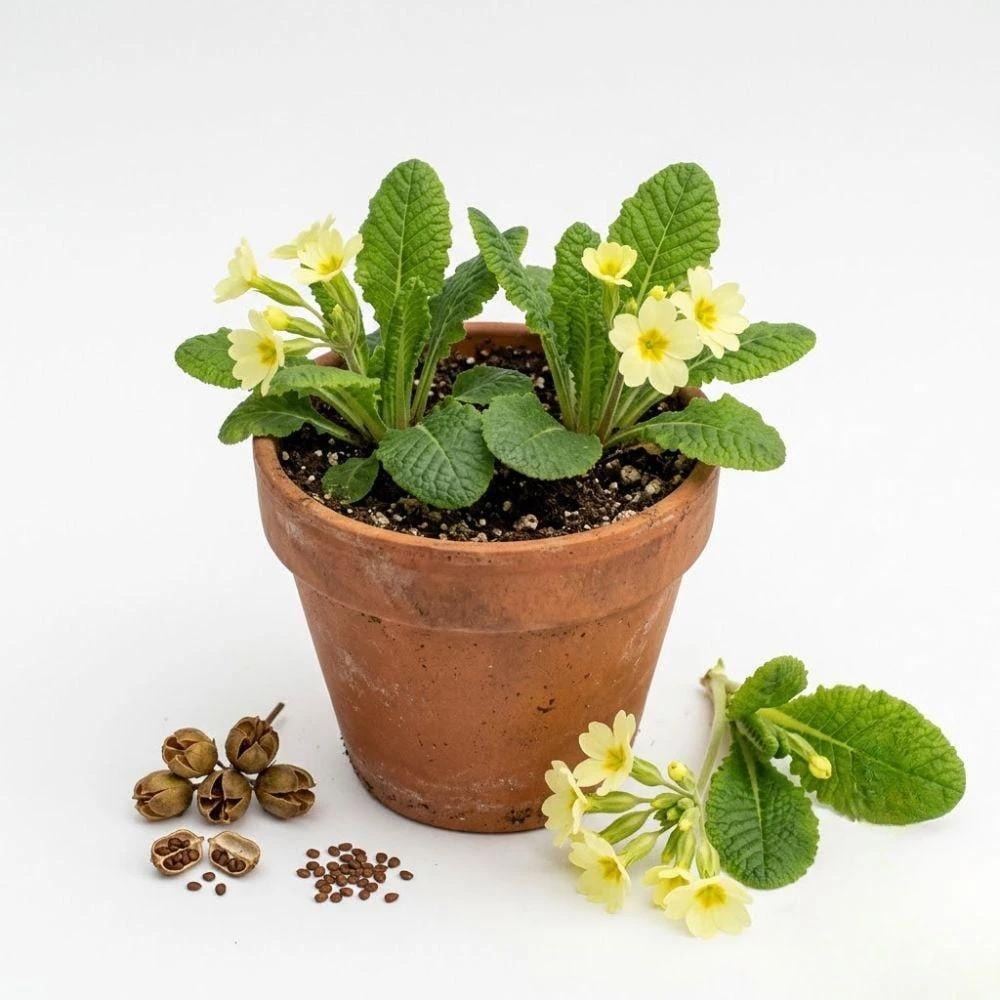 Early Primrose Live Plants - 2 Plants in 4 inch Pot, Colorful Spring Perennial - Image 1