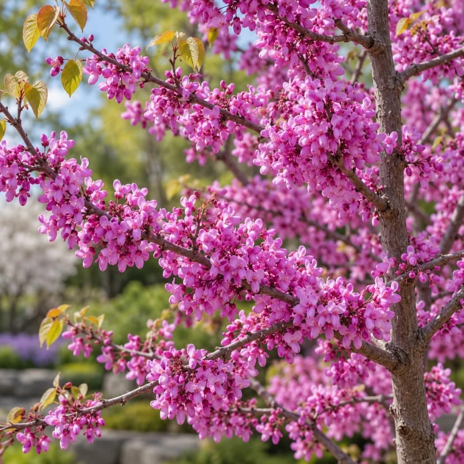 Eastern Redbud Tree Live Plant - 2 Ft Tall, 2-3 Year Old, Rosy-Pink Blooms - Image 2
