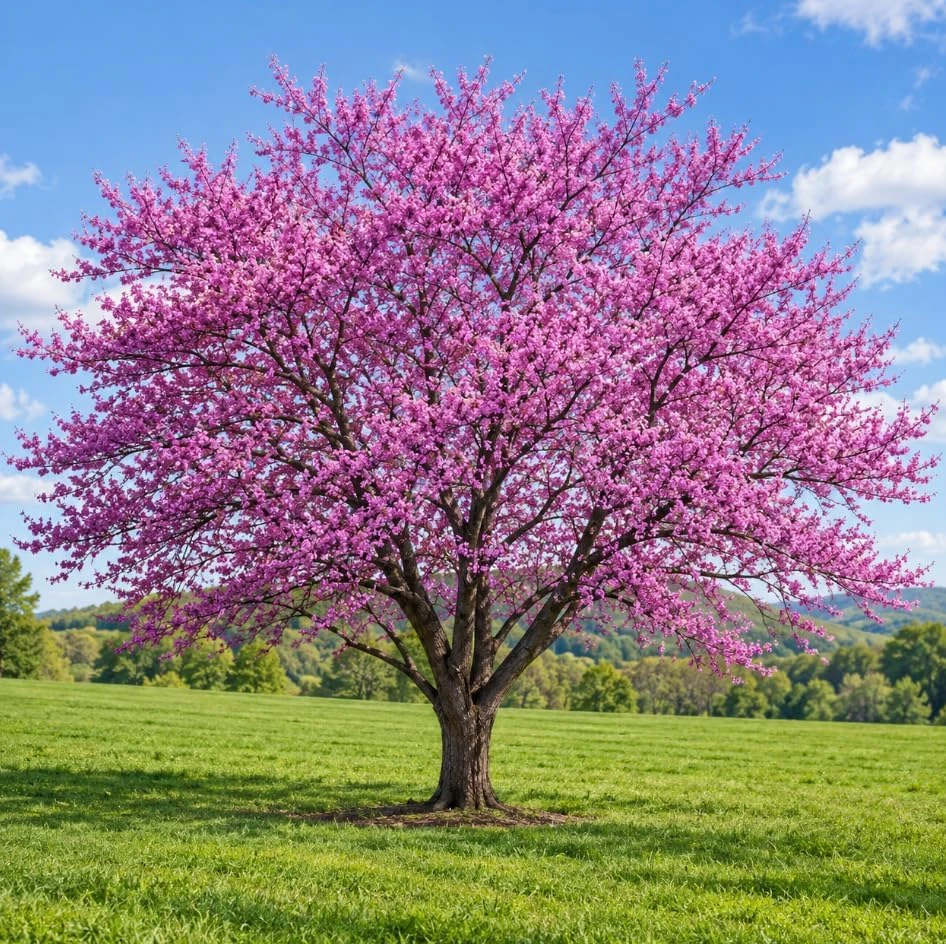 Eastern Redbud Tree Live Plant - 2 Ft Tall, 2-3 Year Old, Rosy-Pink Blooms - Image 7
