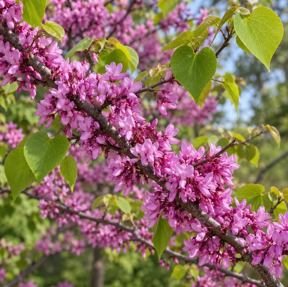 Eastern Redbud Tree Live Plant - 2 Ft Tall, Vibrant Rosy-Pink Blooms, Outdoor - Image 5
