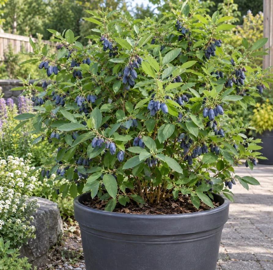 Honeyberry Plant Blue Haskap Berry Tree - Live Plant 6-12 Inches Tall Outdoor - Image 1
