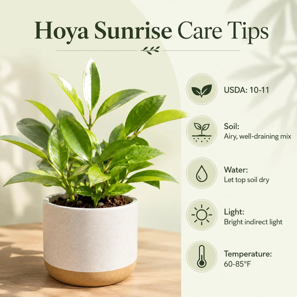 Hoya Sunrise Live Plant โ Succulent for Indoor/Outdoor โ 4-8 Inch Tall - Image 4