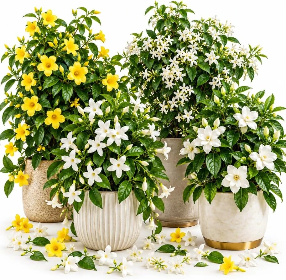 Jasmine Live Plant - 1 Fragrant Tropical Flowering Vine, 4-6 Inches Tall - Image 1