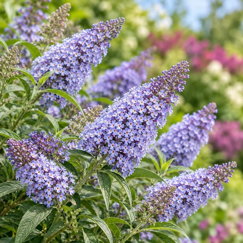 Light Blue Butterfly Bush Live Plant, Buddleia Shrub, 4-6 Inches Tall, Outdoor Starter Plant - Image 2