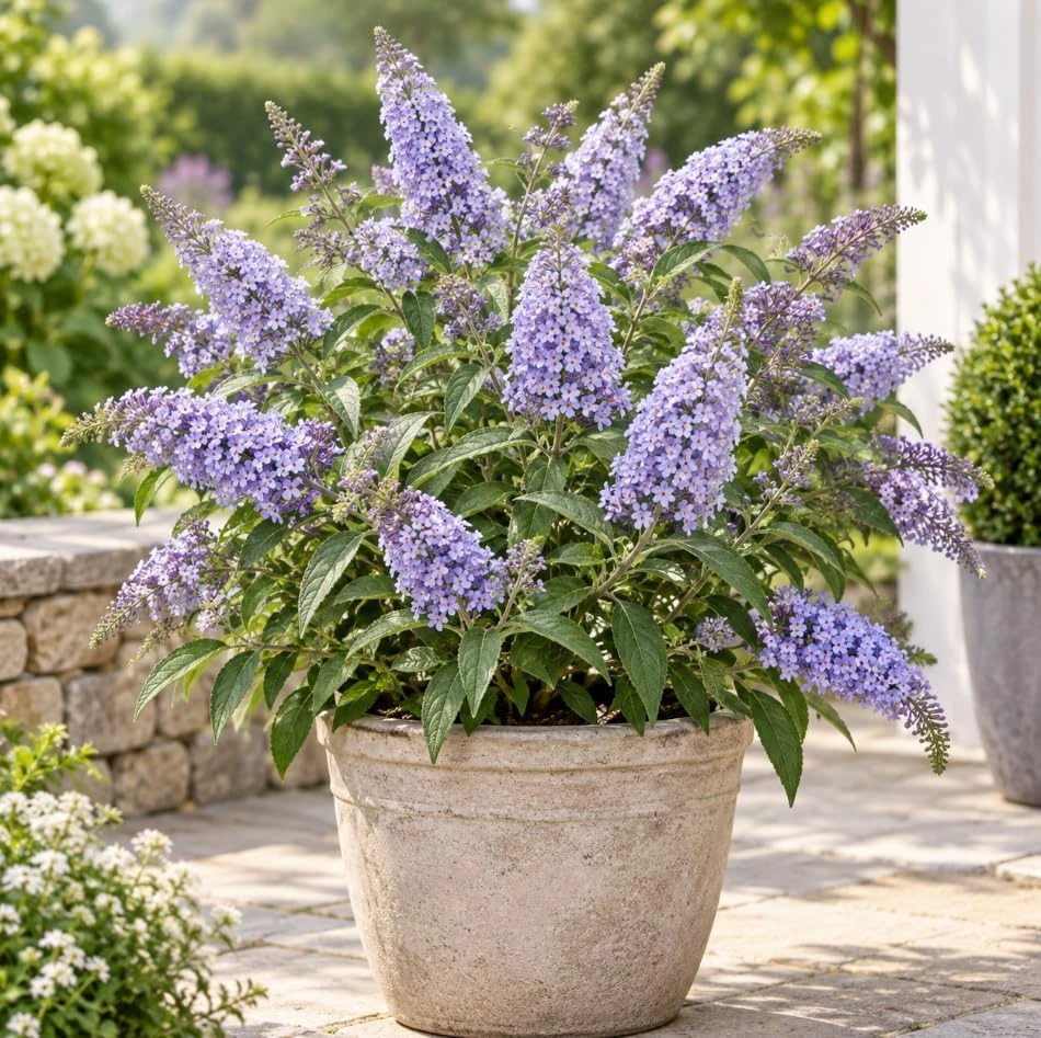 Light Blue Butterfly Bush Live Plant, Buddleia Shrub, 4-6 Inches Tall, Outdoor Starter Plant - Image 4