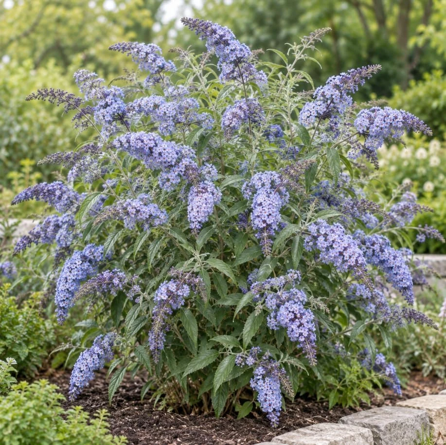Light Blue Butterfly Bush Live Plant, Buddleia Shrub, 4-6 Inches Tall, Outdoor Starter Plant - Image 7