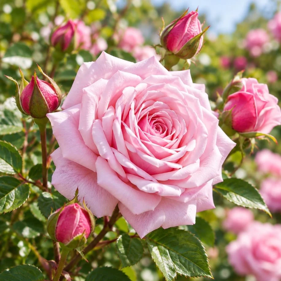 Light Pink Climbing Rose Bush Live Plant, 4-7 Inches Tall, Fragrant Flowers, Outdoor - Image 6