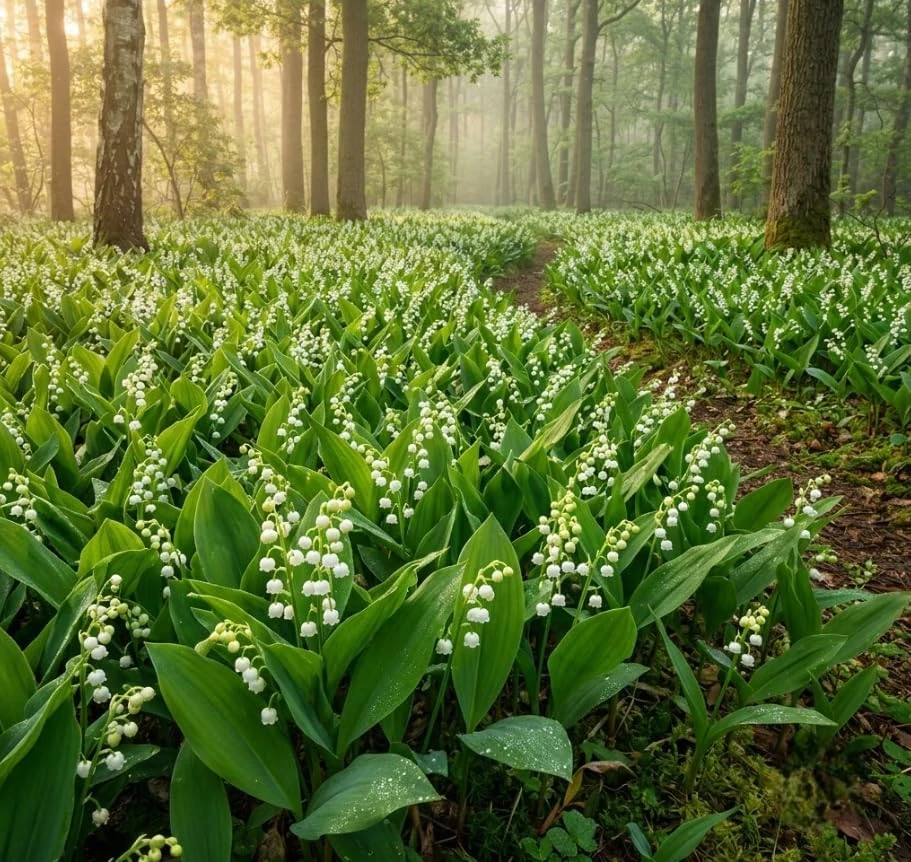 Lily of the Valley Bare Roots - Set of 10 Fragrant White Flowers, Hardy Perennial Ground Cover, Shade Garden Plants - Image 7
