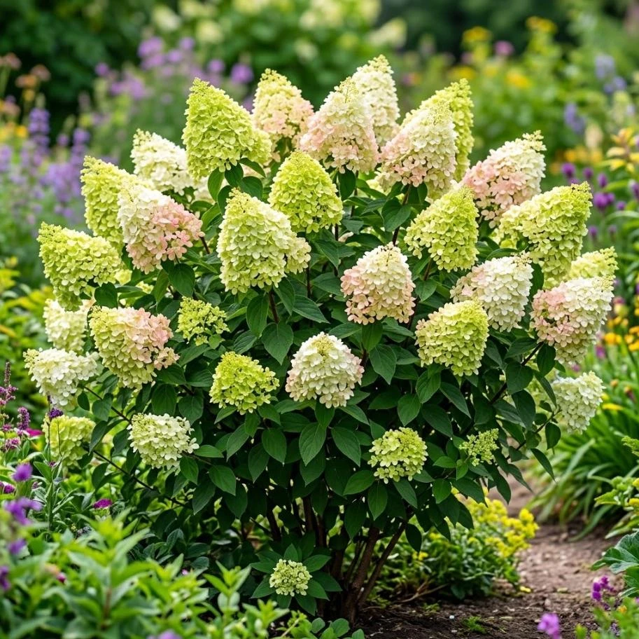 Little Lime Hydrangea Live Plant - Dwarf Panicle Shrub, 6-12" Tall, Quart Pot - Image 1