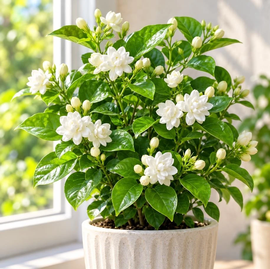 Maid of Orleans Jasmine Live Plant, 4-7 Inch Sambac Fragrant Flowering Plant, Indoor/Outdoor - Image 7