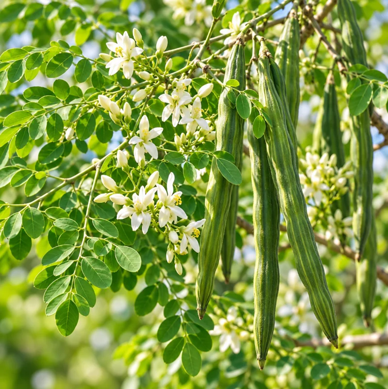Moringa Live Plant in a 4 Inch Pot, Moringa Oleifera Tree for Home Garden Planting - Image 4