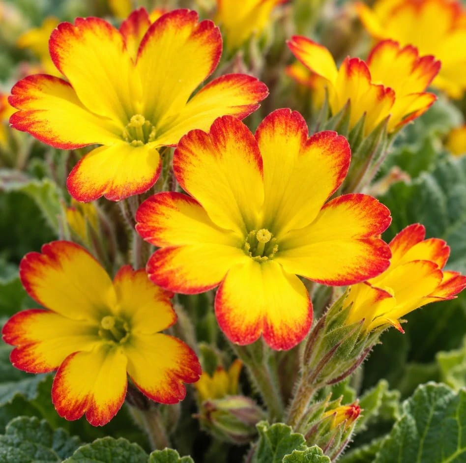 Oakleaf Primrose Live Plant - Yellow Picotee Primula Starter Plant - Outdoor - Image 6
