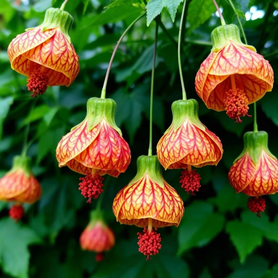 Orange Abutilon Live Plant โ Trailing Lantern Flower Vine โ 4-6 Inch Tall - Image 4