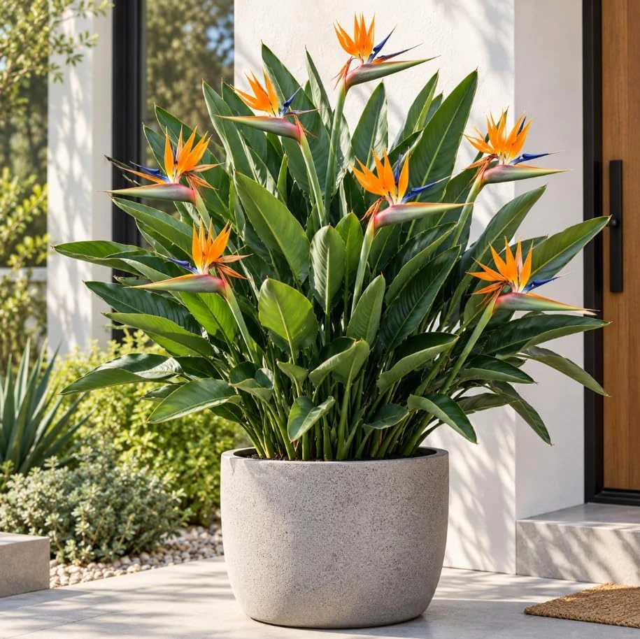 Orange Bird of Paradise Live Plant – Tropical Houseplant, 4-7 Inch Tall, Rooted, Indoor/Outdoor - Image 6