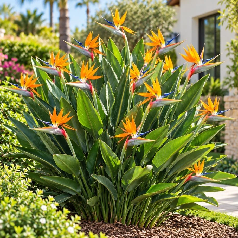 Orange Bird of Paradise Live Plant – Tropical Houseplant, 4-7 Inch Tall, Rooted, Indoor/Outdoor - Image 7