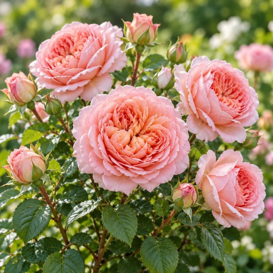 Pastel Pink Live Rose Plant, 4-8 Inches Tall, Fragrant Bush for Garden Beds - Image 2