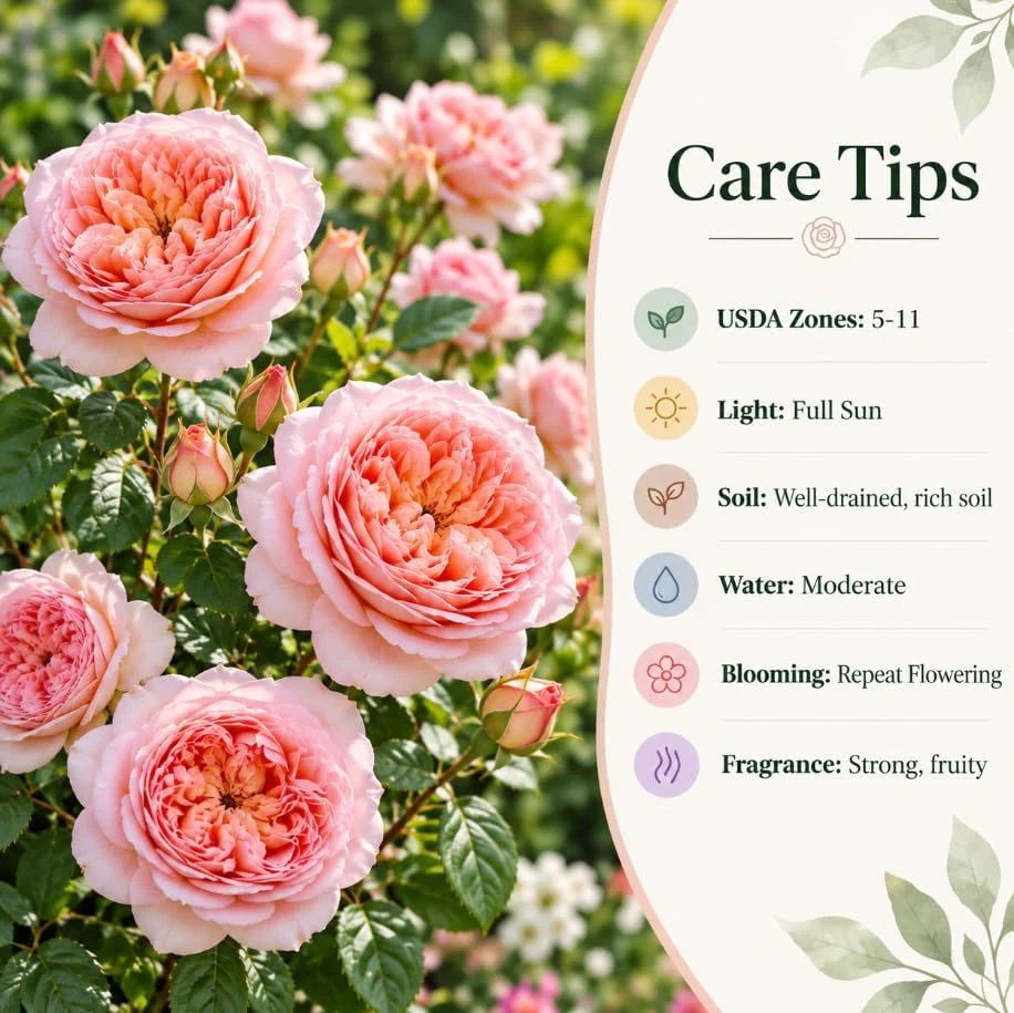 Pastel Pink Live Rose Plant, 4-8 Inches Tall, Fragrant Bush for Garden Beds - Image 5