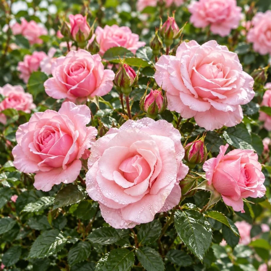 Pastel Pink Rose Starter Plant, 4-8 Inches Tall, Fragrant Perennial Bush, Outdoor - Image 2