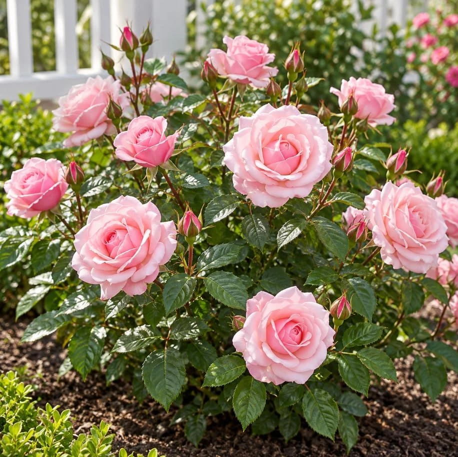 Pastel Pink Rose Starter Plant, 4-8 Inches Tall, Fragrant Perennial Bush, Outdoor - Image 6