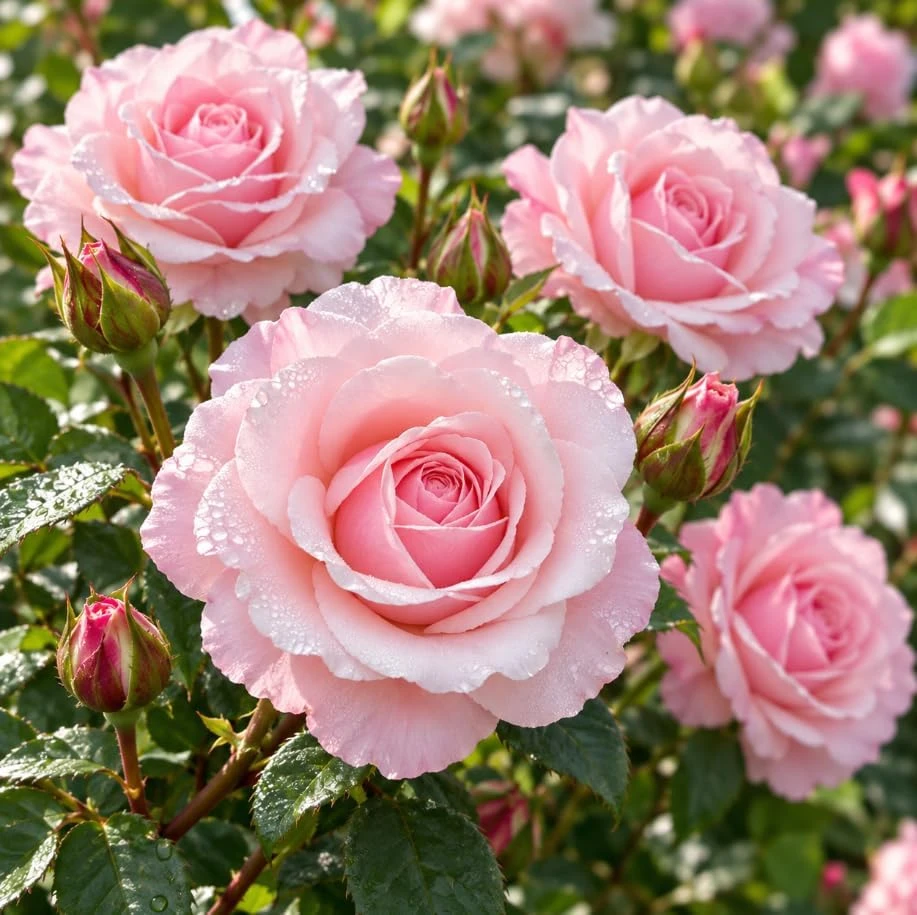 Pastel Pink Rose Starter Plant, 4-8 Inches Tall, Fragrant Perennial Bush, Outdoor - Image 7
