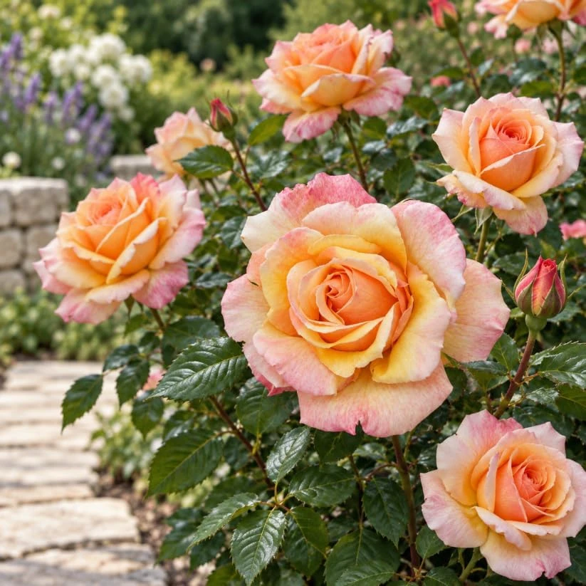 Peachy Pink Rose Bush Live Plant - 4-8 Inch Well Rooted Starter - Fragrant Blooms Outdoor - Image 4