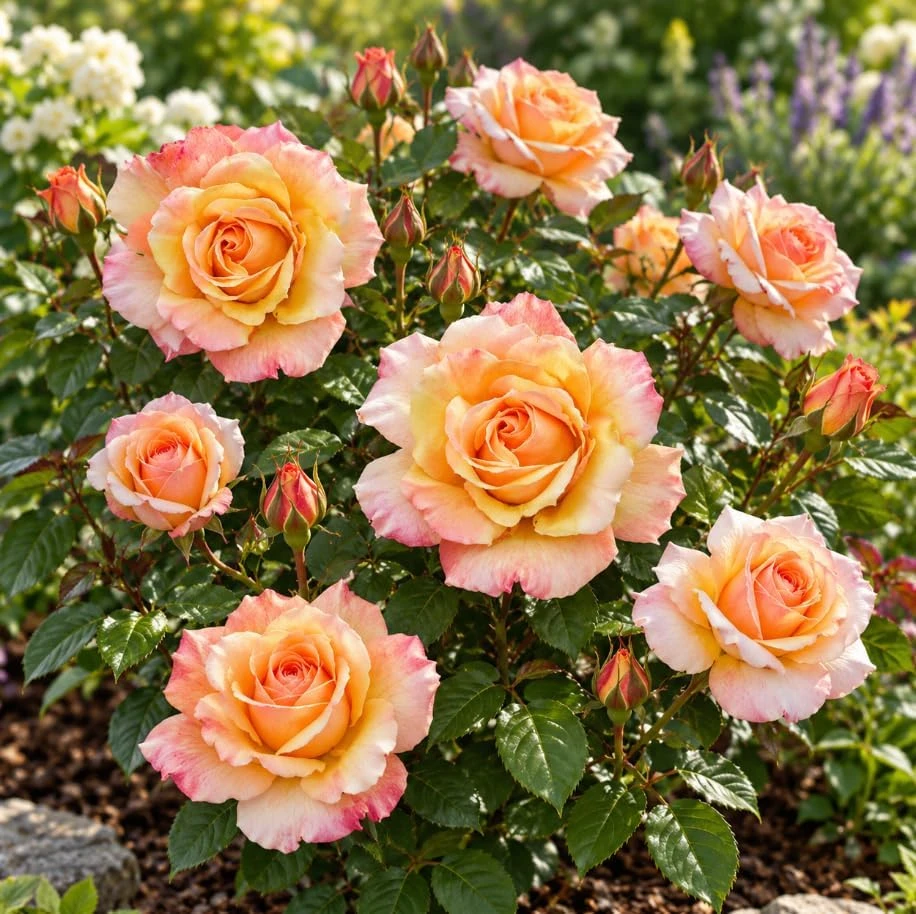 Peachy Pink Rose Bush Live Plant - 4-8 Inch Well Rooted Starter - Fragrant Blooms Outdoor - Image 6