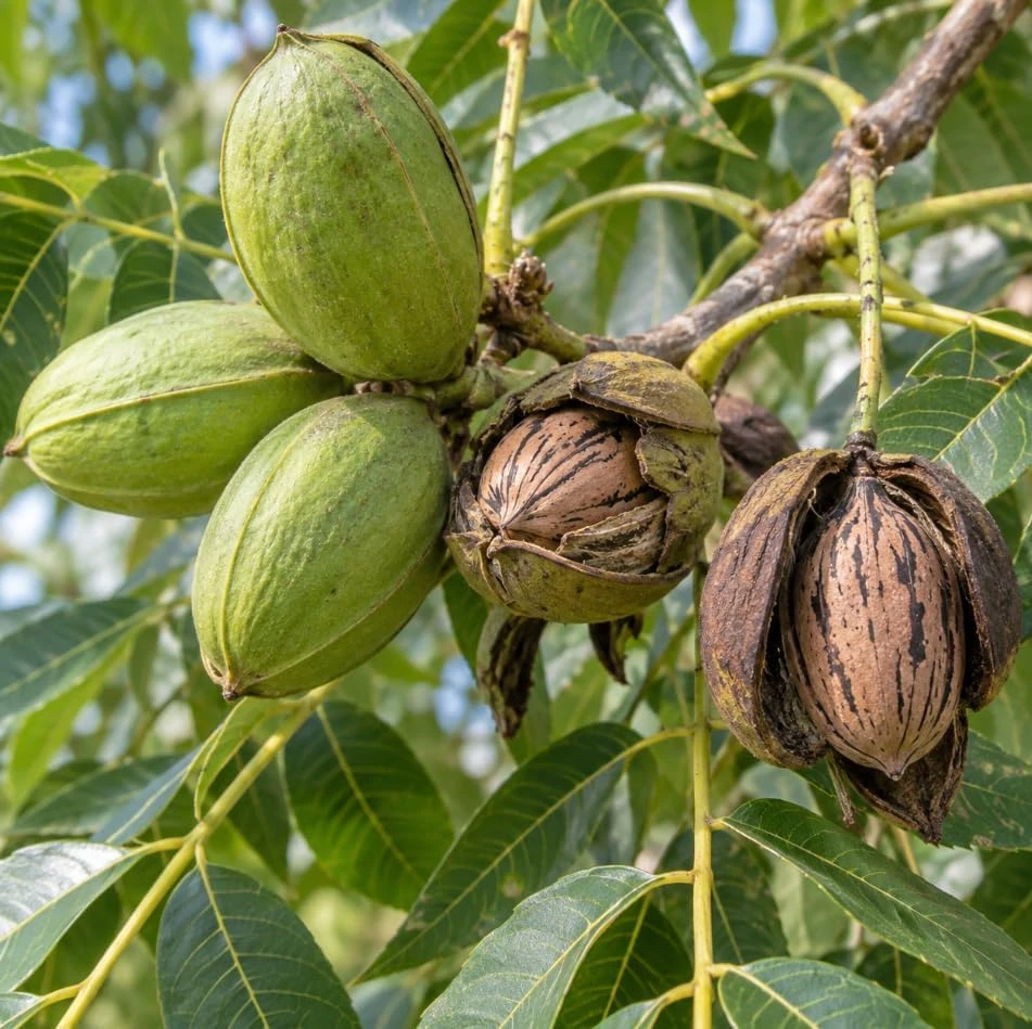 Pecan Trees Live Plants - Hardy Nut Seedlings, 2-Pack, 7-12 Inch Tall Outdoor - Image 4