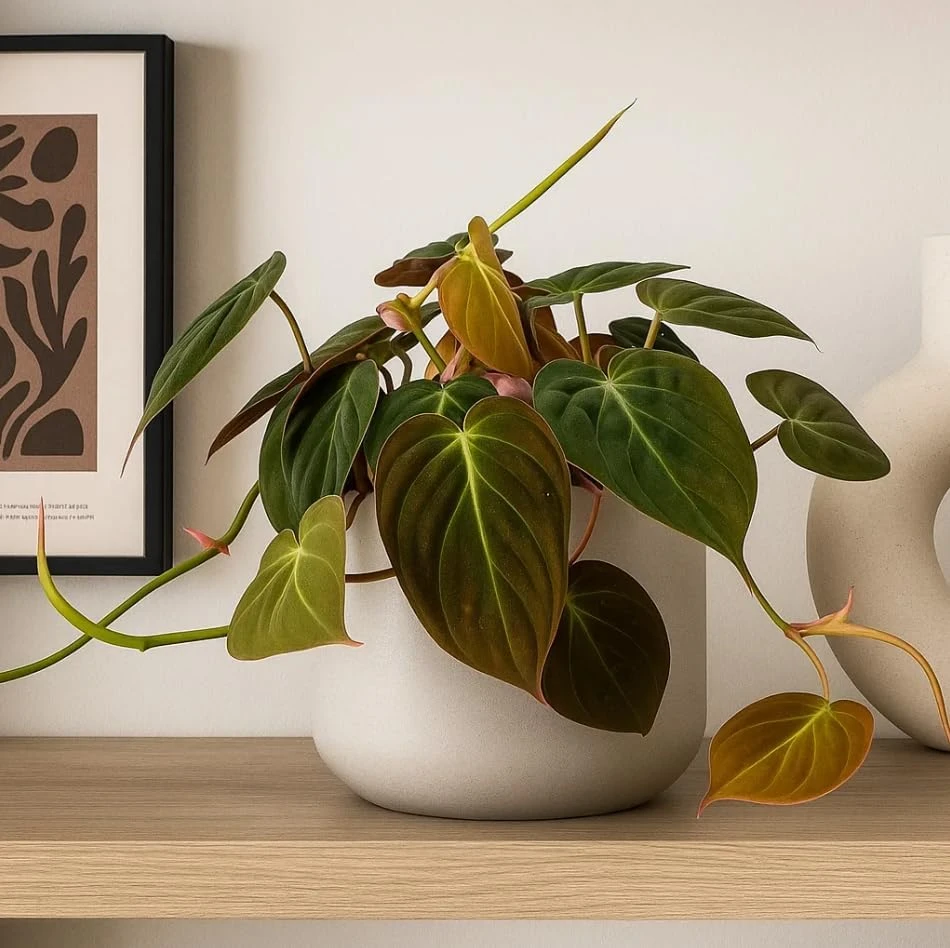 Philodendron Micans Live Plant Set of 2, 5-8 Inch Sweetheart Philodendron, 4 Inch Pot - Image 4