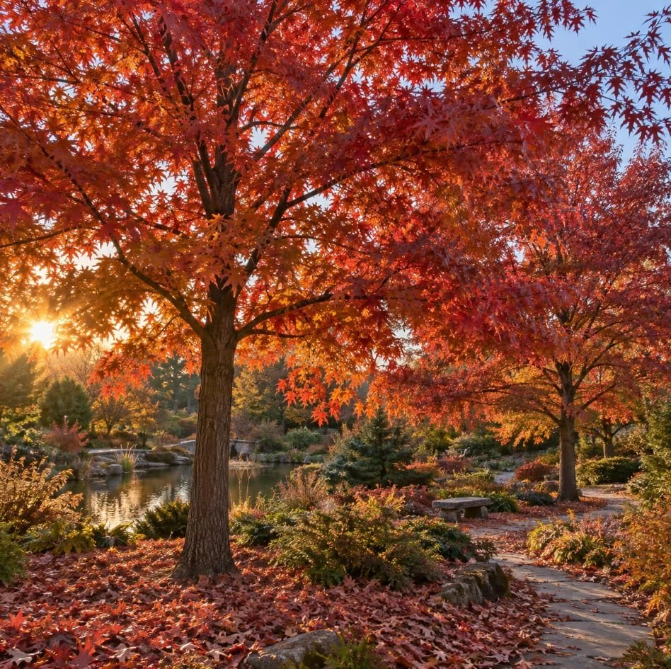 Pin Oak Tree Saplings - Live Plant, Red Fall Foliage, Hardy, 12-16 Inch Tall - Image 7