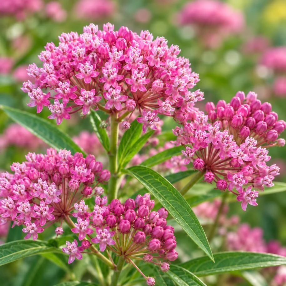 Pink Milkweed Live Plant - 4-7 Inches Tall, Well Rooted Asclepias Perennial - Image 2